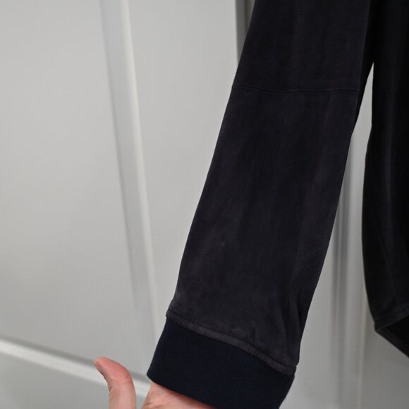 Vince Size XL 100% Goat Leather Suede Button Down Shirt - Picture 2 of 10